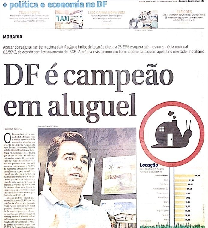 Recorte do Correio Braziliense, 2009